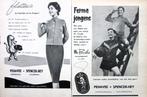 55+ vintage reclames kleding mode 54-71 fashion ondergoed, Ophalen of Verzenden, Gebruikt