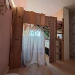 Steigerhouten Hoogslaper, Ophalen, 85 tot 100 cm, Gebruikt, Hoogslaper of Stapelbed