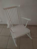 Witte vintage schommelstoel spijlenstoel, Kinderen en Baby's, Ophalen, Zo goed als nieuw, Stoel(en)