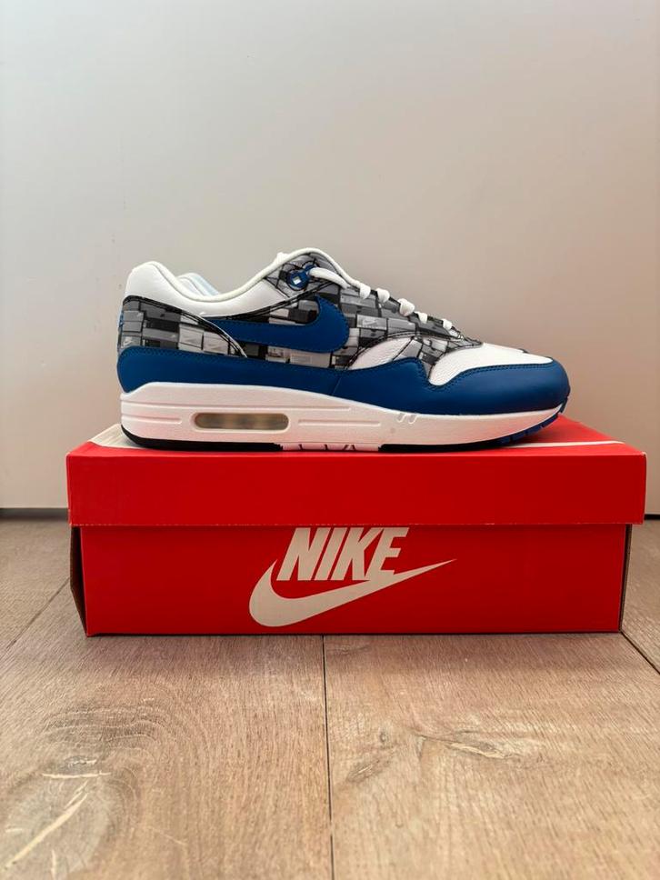 Nike Air Max 1 We Love Nike Atmos sneakers 45 (deadstock), Kleding | Heren, Schoenen, Nieuw, Sneakers of Gympen, Blauw, Ophalen of Verzenden