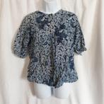 Mooie ouderwetse blouse, blauw wit. Mt L Merk Schalkie, ., Maat 42/44 (L), Ophalen of Verzenden, .