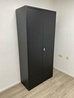 2x Stalen metalen hoge draaideurkast H180 x B80 zwart 180x80, Nieuw, Met slot, Metaal, 150 tot 200 cm