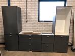 Keukenopstelling, Huis en Inrichting, Keuken | Keukenelementen, Ophalen, Gebruikt, 200 cm of meer, Grijs