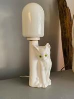 Wit porseleinen vintage Lamp POES, Ophalen of Verzenden, Zo goed als nieuw, Overige materialen, Minder dan 50 cm