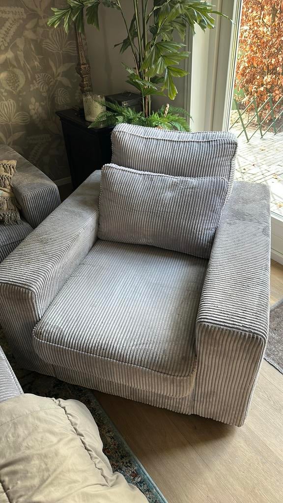 3x Seats & Sofa California Fauteuil - Grijs, Ophalen, Gebruikt, 100 tot 125 cm, 75 tot 100 cm