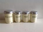 Set emaille voorraadbussen. 50's/60’s., Antiek en Kunst, Ophalen of Verzenden