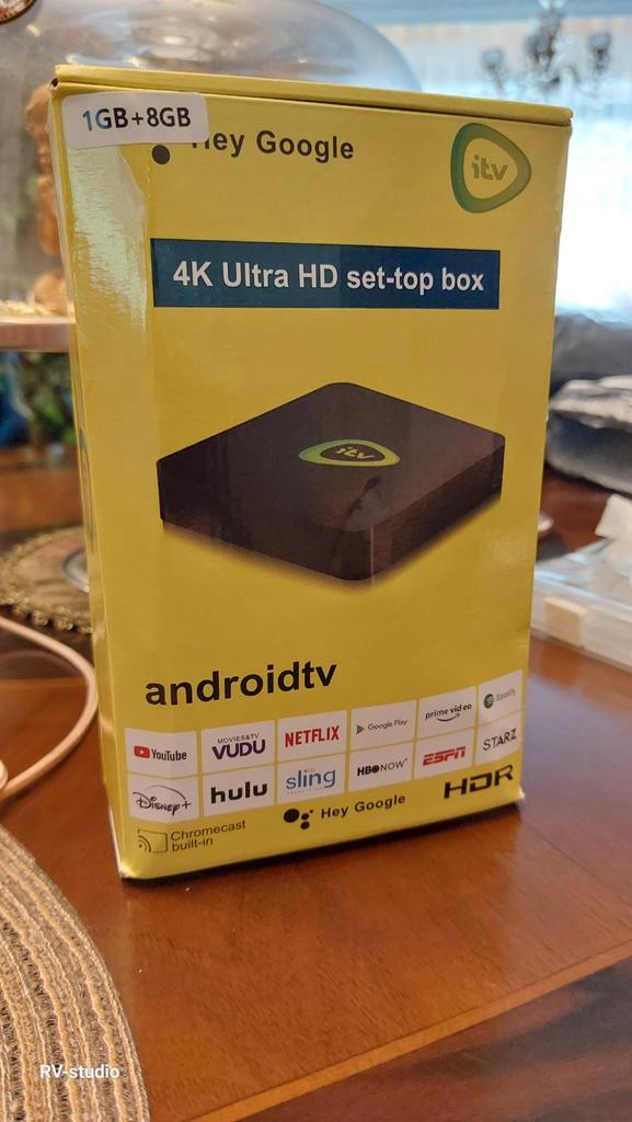 ITV Android TV Kastje - 4K Ultra HD, Audio, Tv en Foto, Decoders en Harddiskrecorders, Nieuw, Decoder, Ophalen