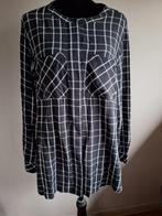 Nieuwe zwarte stretch blouse wit print van Ladies+Size, XXL, Zwart, Maat 46/48 (XL) of groter, Ophalen of Verzenden, Ladies
