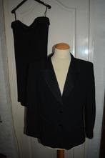 Escada, exclusief strapless jurk met colbert, maat M, Maat 38/40 (M), Overige typen, Zwart, Escada