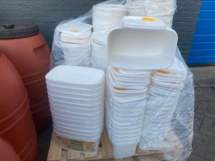 grote schone plastic emmers 22 liter met deksel en handvat, Huis en Inrichting, Emmers, Zo goed als nieuw, Kunststof, Met deksel