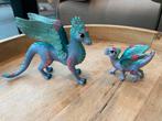 Schleich draken. Moeder en jong ZGAN, Kinderen en Baby's, Speelgoed | Actiefiguren, -, -, Ophalen of Verzenden, Zo goed als nieuw