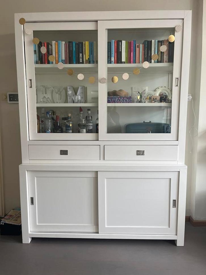 Moderne buffetkast mat wit - Het Kabinet, Huis en Inrichting, Kasten | Buffetkasten, Gebruikt, 200 cm of meer, 150 tot 200 cm