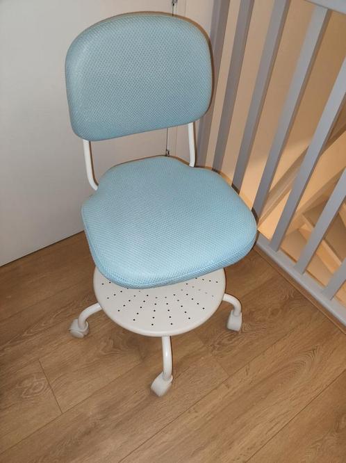 Ikea kinderbureaustoel Vimund Turquoise, Huis en Inrichting, Bureaustoelen, Zo goed als nieuw, Blauw, Ophalen