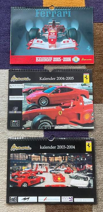 3 zeldzame Ferrari autokalenders beschikbaar voor biedingen