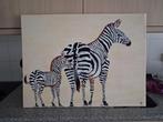 Zebra Schilderij, Antiek en Kunst, Ophalen of Verzenden