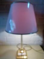 vintage tafellamp acryl messing zuil Maison Paris, Ophalen, Gebruikt, 70er design, 75 cm of meer