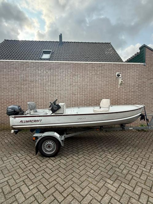 Alumacraft aluminium visboot 9,9 pk yamaha 4takt console, Watersport en Boten, Vis- en Consoleboten, Gebruikt, Tot 10 pk, 3 tot 6 meter