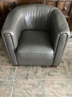Fauteuil leer, Huis en Inrichting, Fauteuils, Ophalen, Zo goed als nieuw, 75 tot 100 cm, Leer