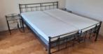 Metalen, klassieke bed met originele Emma matras, Ophalen, Gebruikt, Tweepersoons, 180 cm