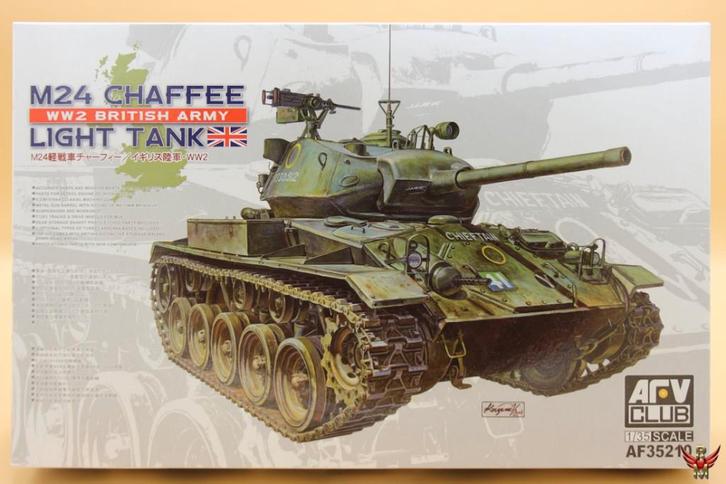 ROWASP | AFV Club 1/35 M24 Chaffee Light Tank WW2 British, Hobby en Vrije tijd, Modelbouw | Auto's en Voertuigen, Nieuw, Tank
