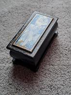 Vintage Art Nouveau Sieradendoosje met Mucha Afbeelding, Ophalen of Verzenden