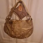 Coach Vintage Patchwork Leren Hobotas, Sieraden, Tassen en Uiterlijk, Tassen | Damestassen, Ophalen, Gebruikt, Beige, Handtas