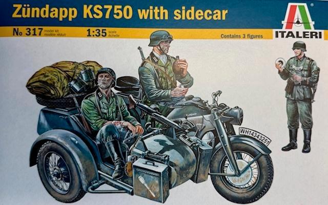 Coelianmodels, Italeri, 0317, Zündapp KS750, 1/35, € 12,99, Hobby en Vrije tijd, Modelbouw | Auto's en Voertuigen, Nieuw, Tank