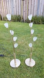 Set van 2 dimbare, messing, lampen., Ophalen of Verzenden, Zo goed als nieuw