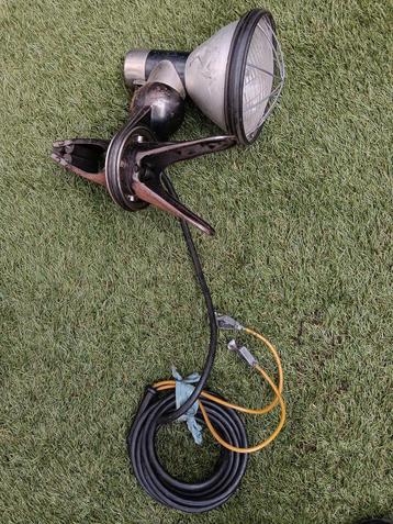 Industriële Josef Krös klemlamp vintage JKF universal  beschikbaar voor biedingen