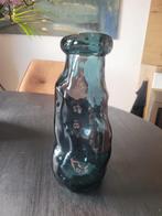 IKEA glazen vaas – Blauwgroen, organisch design, nieuwstaat, Ophalen, Blauw, Minder dan 50 cm, Glas