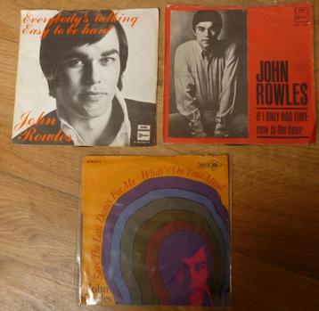 3x Singles 45 toeren van   JOHN ROWLES    (12) beschikbaar voor biedingen