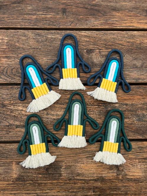 Macrame raket muurhanger, Kinderen en Baby's, Kinderkamer | Inrichting en Decoratie, Nieuw, Wanddecoratie, Ophalen of Verzenden