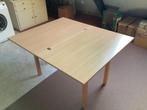 Keukentafel uitklapbaar, 100*62 / 100*124, Huis en Inrichting, Tafels | Eettafels, Ophalen, Zo goed als nieuw, Vier personen, Rechthoekig
