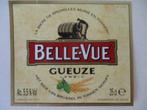 bieretiket Belgie 19-10 (11B) bellevue, Ophalen of Verzenden, Gebruikt, Overige typen, Overige merken