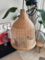 Rotan hanglamp met pendel, Ophalen, Zo goed als nieuw, Rond, 50 cm of meer