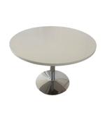 Vintage tafel met tulpvoet, Huis en Inrichting, Tafels | Eettafels, 50 tot 100 cm, Rond, Gebruikt, Ophalen