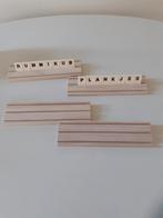 Rummikub plankjes voor kleinen stenen, Hobby en Vrije tijd, Gezelschapsspellen | Overige, Drie of vier spelers, Ophalen of Verzenden