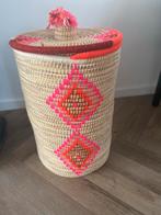 Grote Zeegras Opbergmand Souk XL - Oranje/Roze, Ophalen of Verzenden, Nieuw, Rond, Overige materialen