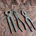 Drie oude tangen antiek vintage gereedschap, Antiek en Kunst, Antiek | Gereedschap en Instrumenten, Ophalen of Verzenden
