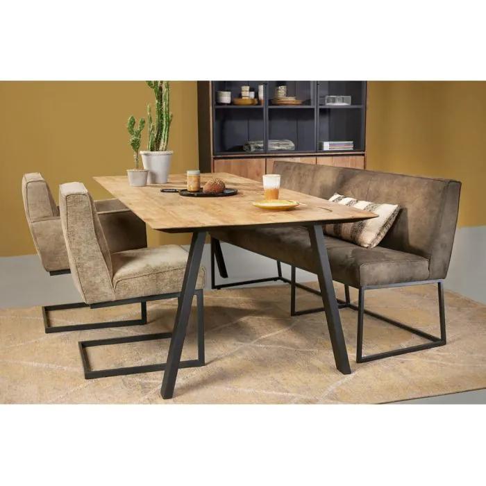 ZGAN Zaragoza eetkamerbank + 3 stoelen, Huis en Inrichting, Complete eetkamers, Zo goed als nieuw, Minder dan 4 stoelen, Ophalen