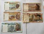 West Afrikaanse CFA  Biljetten Set, Postzegels en Munten, Ophalen of Verzenden, Setje