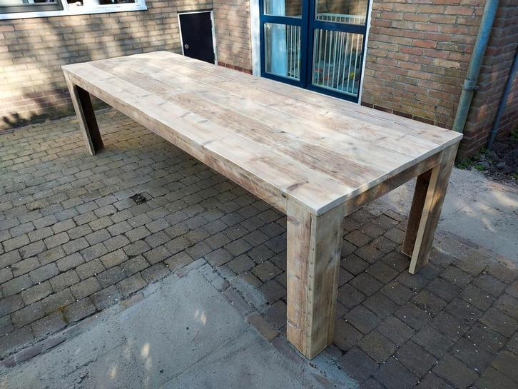 Eettafel. Tuintafel. Stamtafel. Tafel., Tuin en Terras, Tuintafels, Nieuw, Rechthoekig, Hout, Ophalen