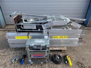 Pannenlift ladderlift bouwlift lift Bouwma BM 200 als nieuw beschikbaar voor biedingen