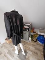 Leren heren trenchcoat, Ophalen of Verzenden, Gedragen, Maat 56/58 (XL), Zwart