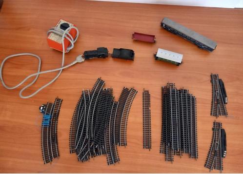 Trein, rails trafo, wagons, Hobby en Vrije tijd, Modeltreinen | H0, Gebruikt, Rails, Gelijkstroom, Märklin, Ophalen of Verzenden