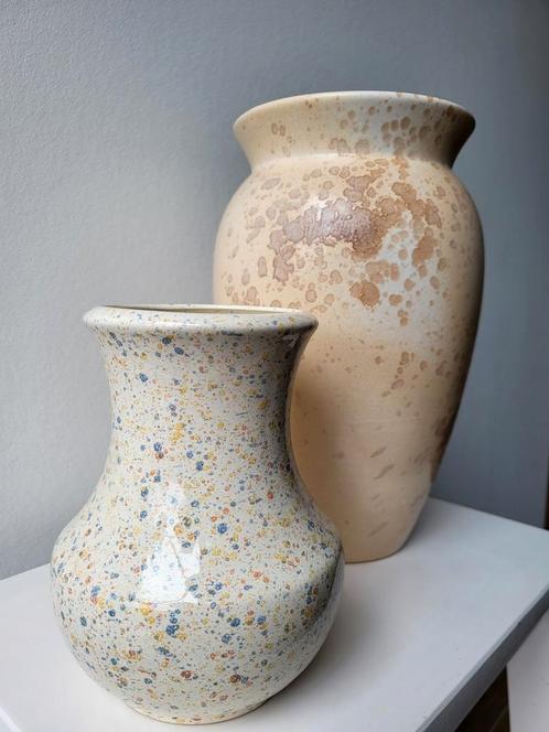 Confetti vintage vazen West Germany, Huis en Inrichting, Woonaccessoires | Vazen, Zo goed als nieuw, Minder dan 50 cm, Aardewerk of Porselein
