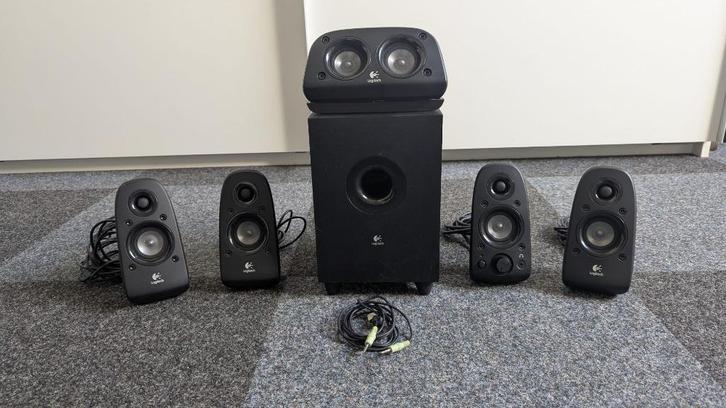 Logitech Z506 surround set 5.1, Audio, Tv en Foto, Home Cinema-sets, Gebruikt, 5.1-systeem, 70 watt of meer, Overige merken, Ophalen