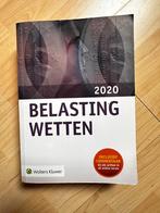 Studieboek Belastingwetten 2020 - Goede Staat, Zo goed als nieuw, Wolters Kluwer, Alpha, HBO