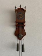 Antique Vintage wandklok – slinger & gewichten, houten kast, Antiek en Kunst, Ophalen