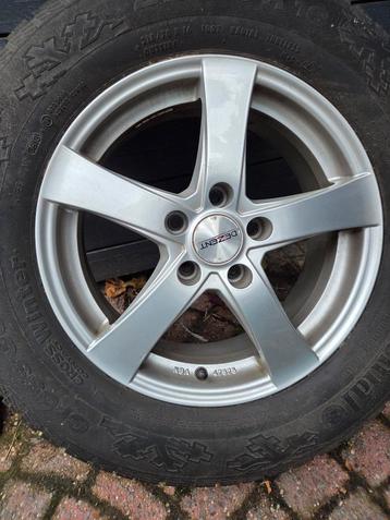 4 Alu velgen 16 inch met banden (weinig profiel) beschikbaar voor biedingen